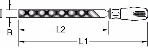 Produktbild KS Tools Flachfeile (Hieb 2, 420 mm)