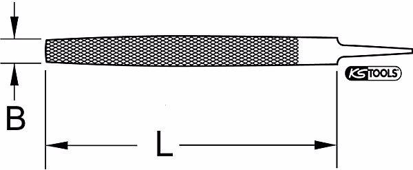 Actual product image KS Tools Half round file blade (Cut 2, 300 mm)