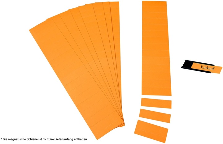 Produktbild Ultradex Einsteckkarten für 34mm Einsteckschiene 210x297mm orange VE=5 Bogen (210 x 297 mm)