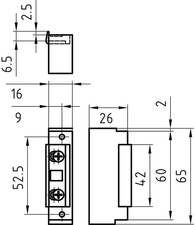 Produktbild Glutz Feuerschutz Elektro-Türöffner 91005 (Indoor)