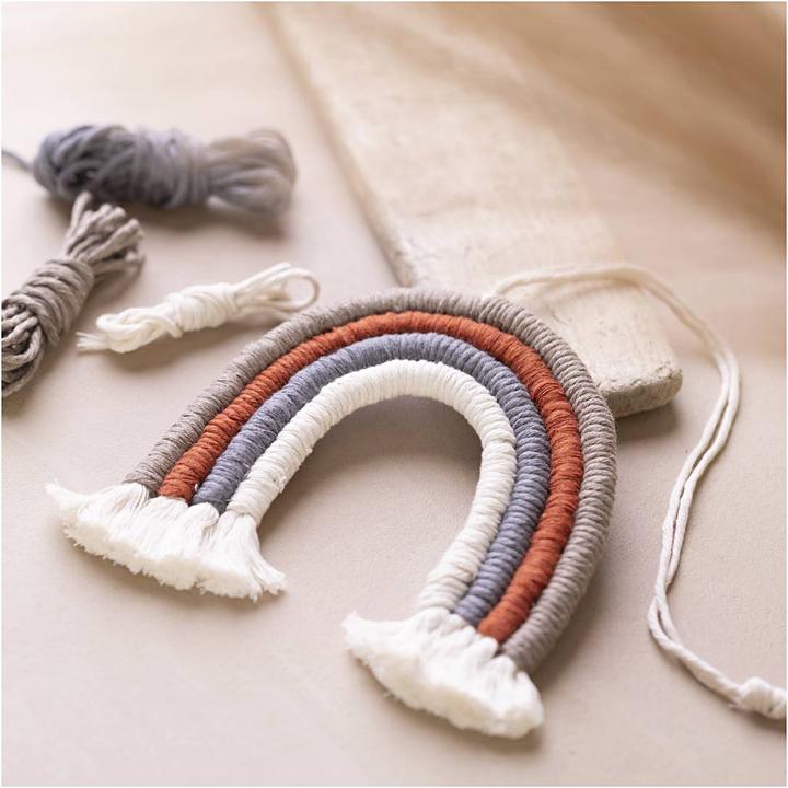 Actual product image Creativ Company Mini Macramé Rainbow Craft Set