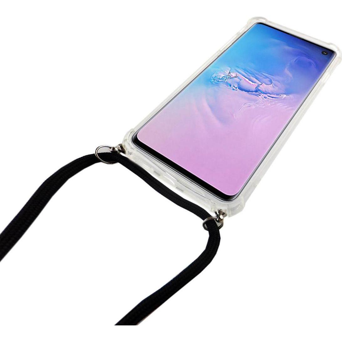 Thumbnail - König Design Handyhülle für Samsung Galaxy S10 Schutzcase Backcover Bumper Etuis Transparent, Handykette, Transparent