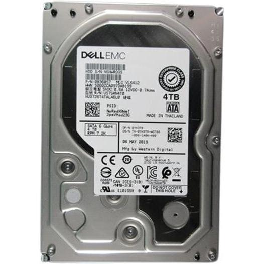 Dell 4TB Hard Drive SATA 6Gbps 7,2K RPM 512n 8,89cm 3,5Zoll CK (4 TB, 3.5"), Festplatte