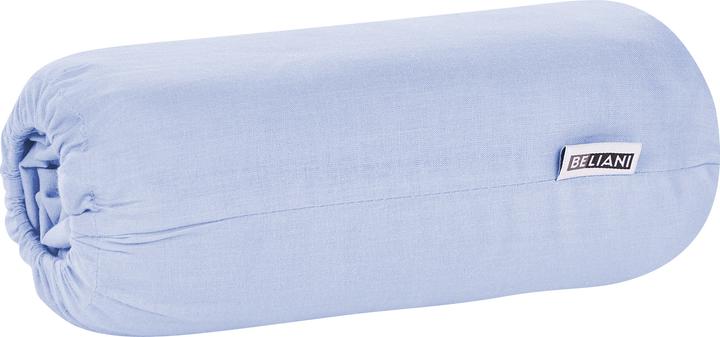 Produktbild Beliani Spannbettlaken Baumwolle blau 180 x 200 cm JANBU (180 x 200 cm)