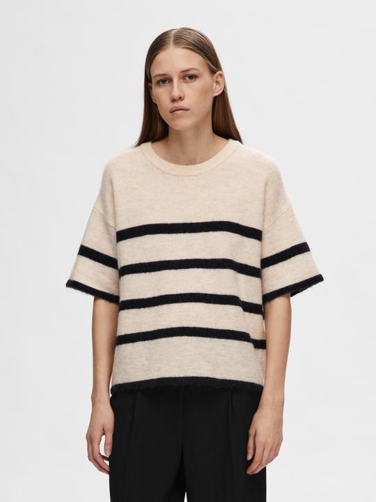 Image du produit Selected Haut en tricot à manches courtes (XL)