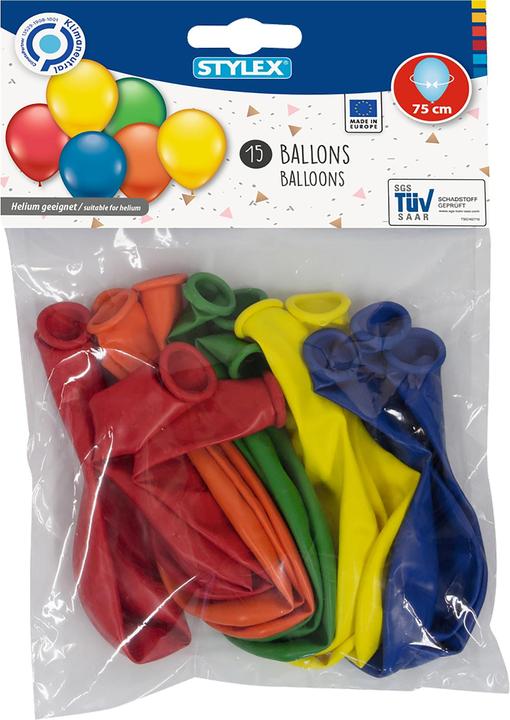 Produktbild Stylex Helium Ballon 75cm 15st. (15 x)