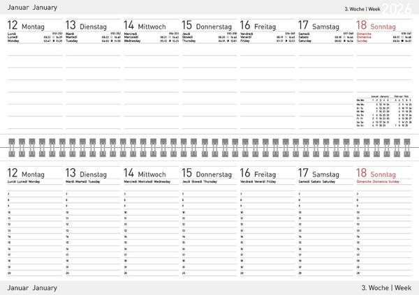 Produktbild Tischkalender quer Professional Colourl