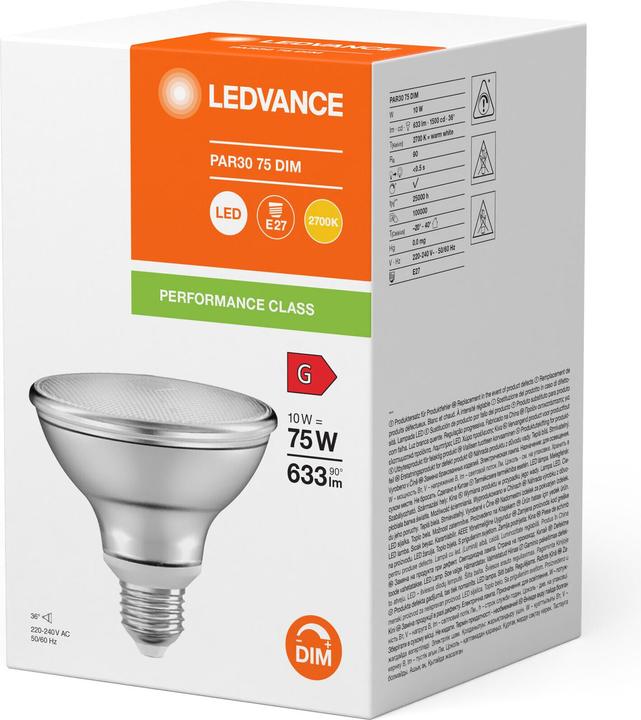 Produktbild Ledvance LED-Reflektorlampe (E27, 10 W, 633 lm, 6 x, G)