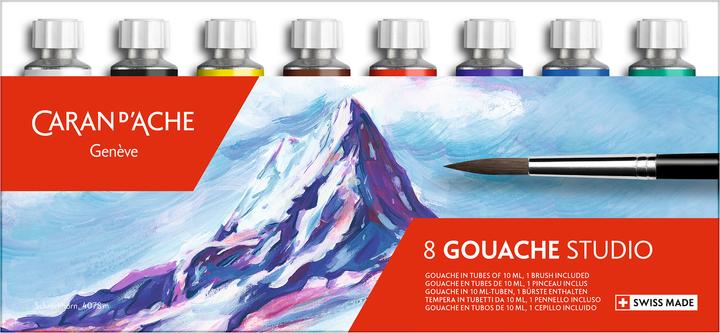 Produktbild Caran d'Ache Gouache Studio Tuben 10ml Kartonschachtel (Mehrfarbig, 80 ml)