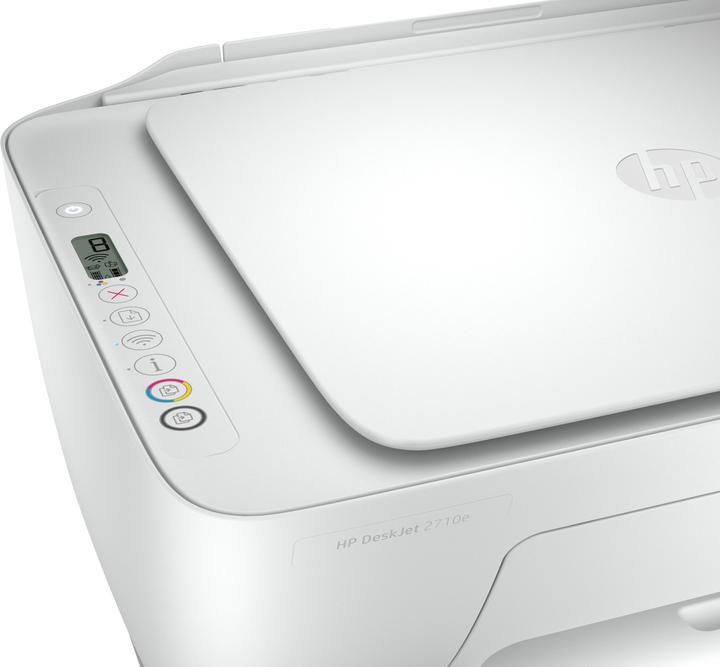 Actual product image HP DeskJet 2710e + AIO All-in-One - A4 colour ink, printing (Ink, Colour)
