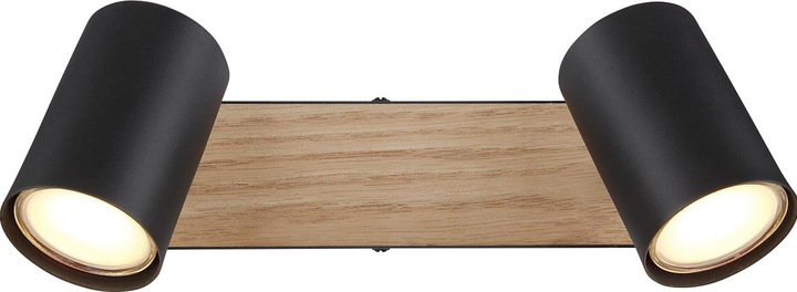 Produktbild Globo Strahler Robby I schwarz matt 2xGU10 (GU10)