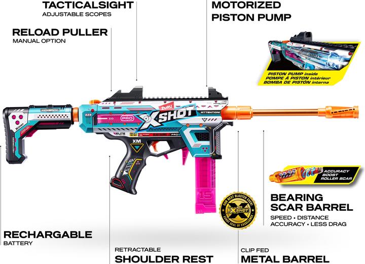 Produktbild Shot X-Shot Pro Series Mega-Blaster + 40 Darts