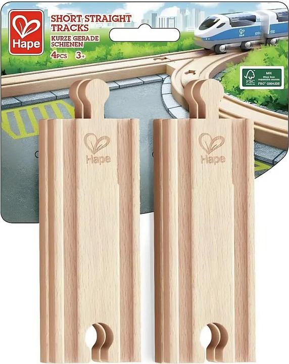 Hape Kurze gerade Schienen (4 Stk.)