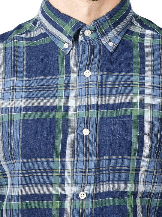 Immagine prodotto GANT Indigo Twill Check Shirt Long Sleeve Dark Indigo (M)