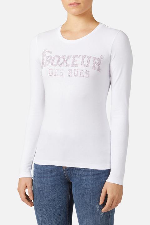 Actual product image Boxeur des Rues Lady Strass Logo T-Shirt (L)