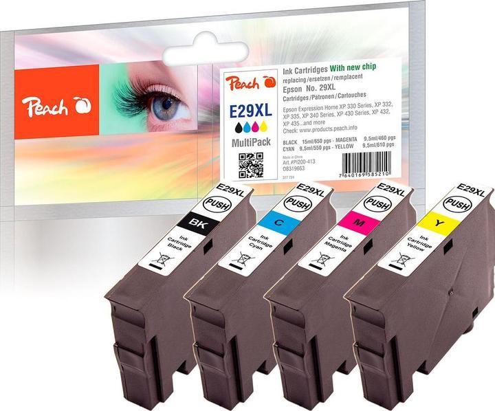 Produktbild Peach 29XL MultiP bk, c, m, y (BK, C, M, Y)