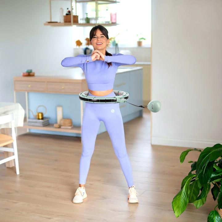 Produktbild HMS Hhm13 Hula Hoop Grün Mit Magneten Und Gewicht + Zähler (40 cm, 360 g)
