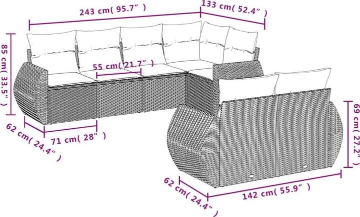 Produktbild vidaXL Leanna