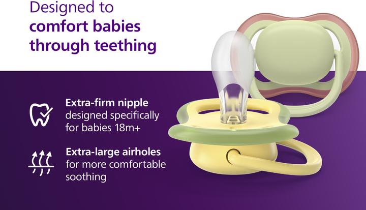 Image du produit Philips Avent Pacifier für die Nacht (2 x, à partir de 18 m.)