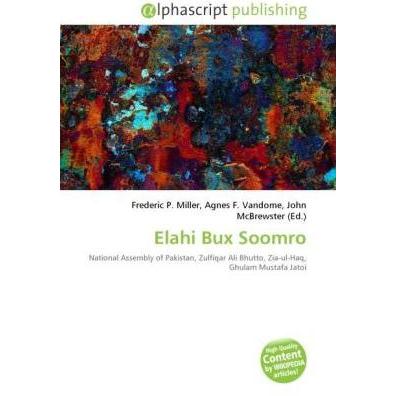 Elahi Bux Soomro, Fachbücher