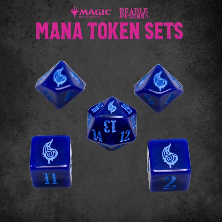Actual product image Beadle & Grimm´s Magic the Gathering Dice and Token Pack Blue Mana (German, 2 - 4 Players)