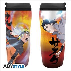 Produktbild ABYstyle Naruto Shippuden Travel Mug 355ml Naruto Vs Sasuke (355 ml)