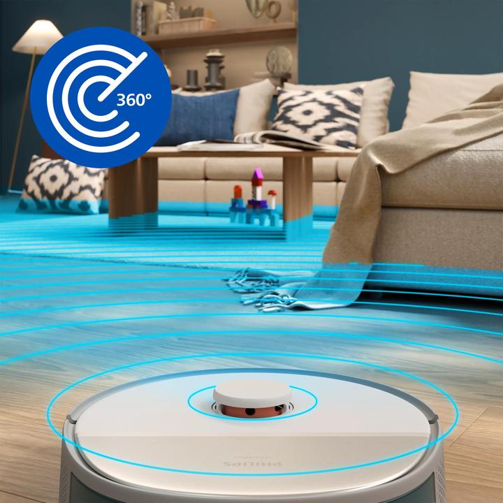 Image du produit Philips Robot aspiration et lavage HomeRun 5000 (10000 Pa, Tampons d'essuyage (rotatifs))