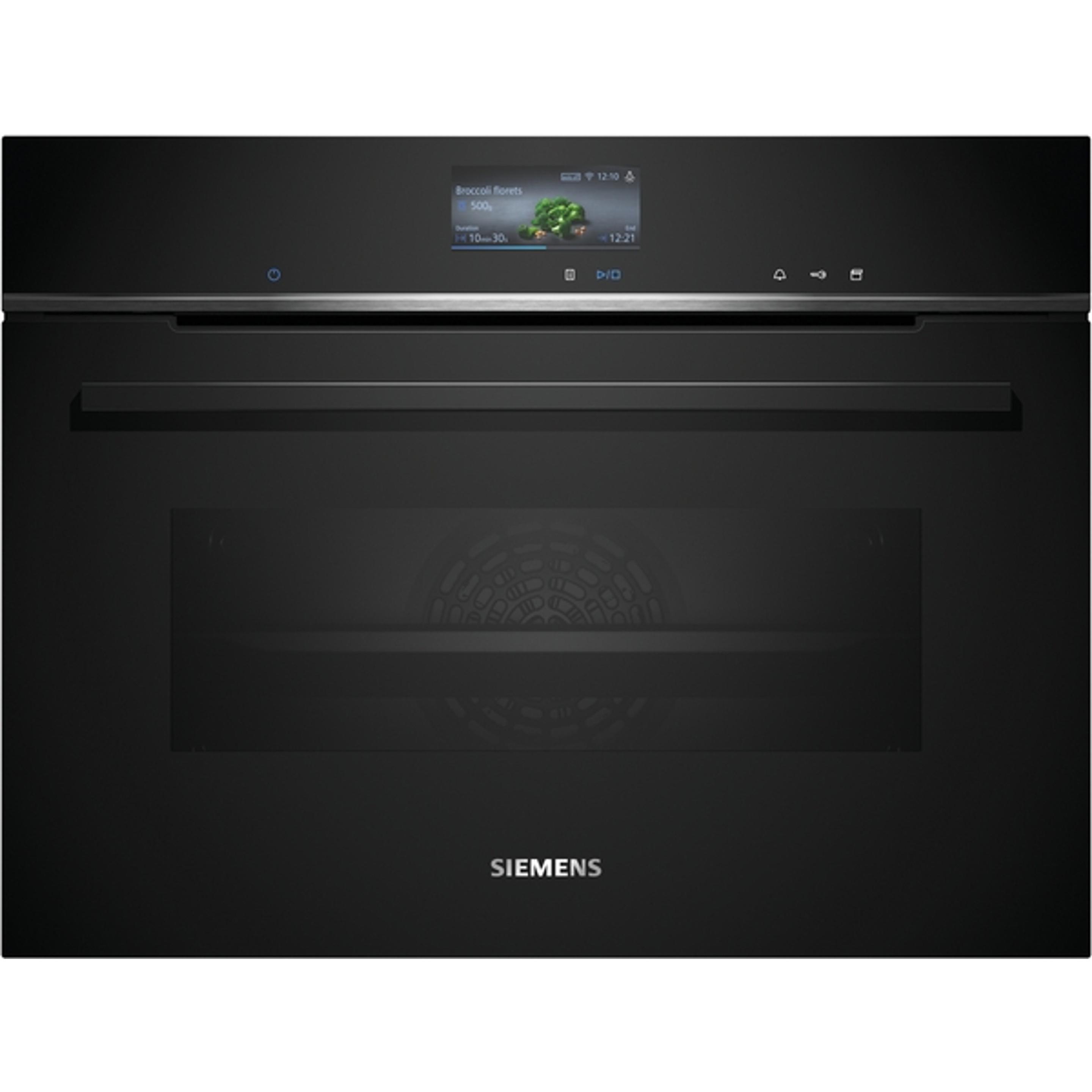 Siemens Dampfbackofen CS736G1B1, Backofen Einbau, Schwarz