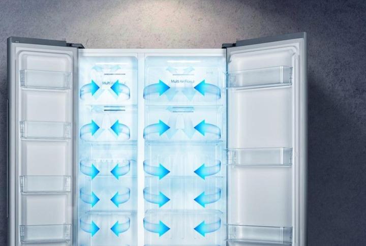 Actual product image Hisense RS677N4BIE Side-by-Side Fridge Combination Freestanding E (519 l)