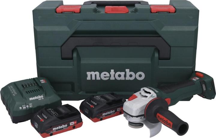 Actual product image Metabo WB 18 LT BL 11-125 Quick Battery angle grinder 18 V 125 mm Brushless + 2x rechargeable battery 4.0 (125 mm)