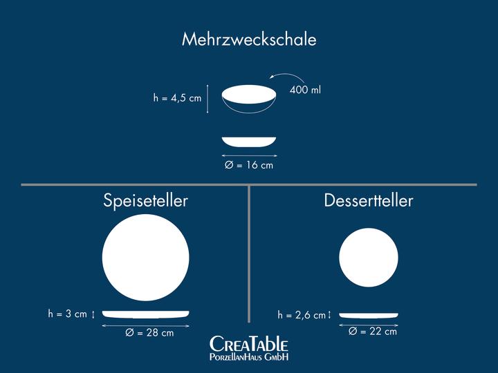 Produktbild CreaTable Uno (12 Stück)