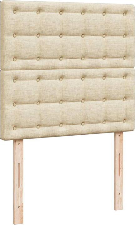 Produktbild vidaXL Bo x springbett mit Matratze 90 x 190 cm Stoff (90 x 190 cm)