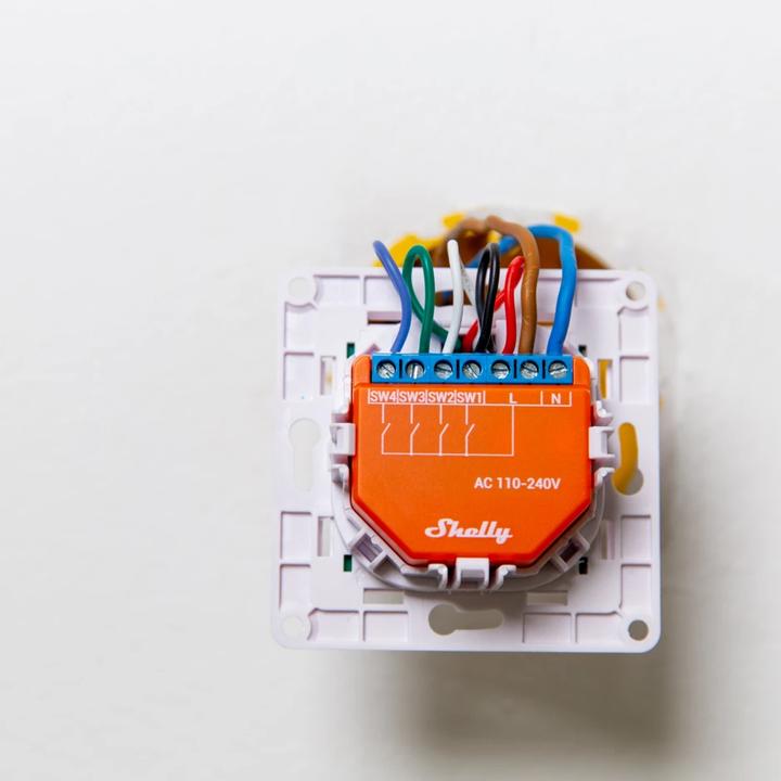 Image du produit Shelly Interrupteur mural 4 - blanc
