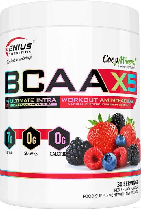 Produktbild Genius Nutrition BCAA-X5 (Red Energy, 1 Stk., 460 g)