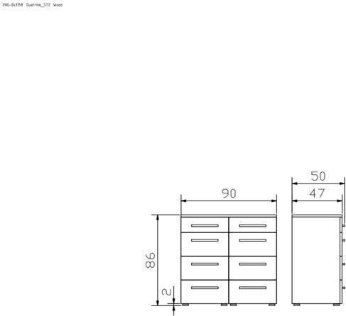 Image du produit Hasena Quatrine (90 x 50 x 86 cm)