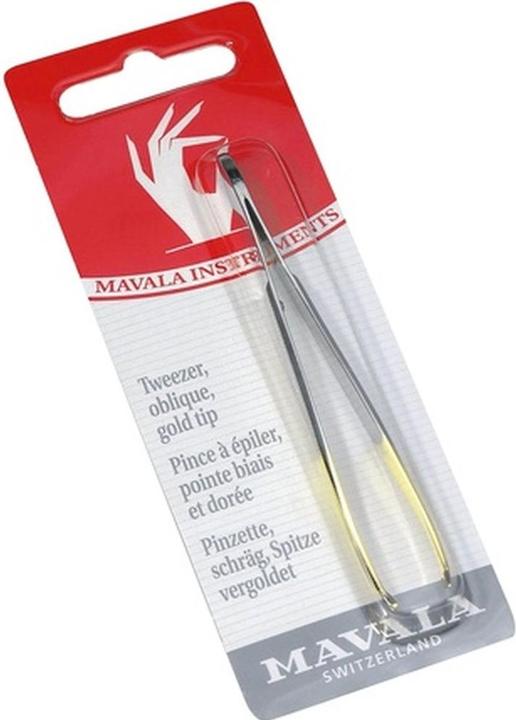 Mavala Pinzette Schräg Goldspitze