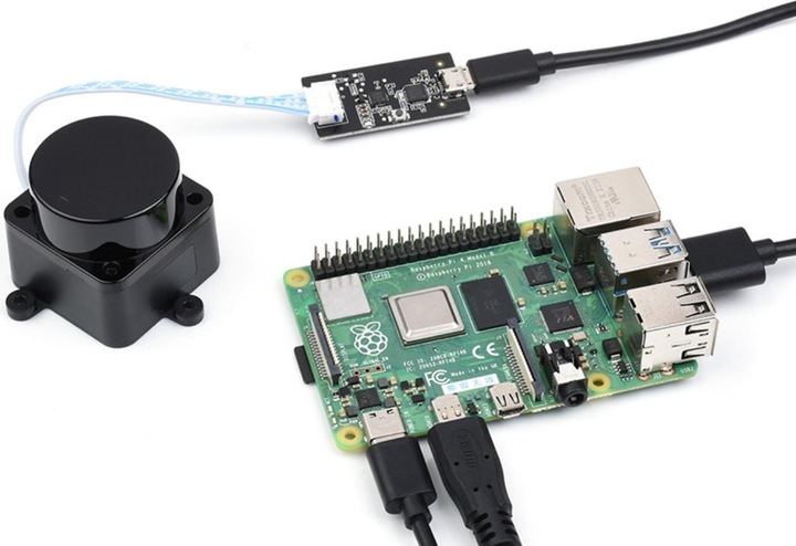 Image du produit WaveShare Capteur Lidar D500 12m 360 degrés UART / USB