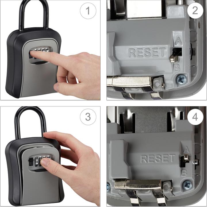 Actual product image Relaxdays Key Safe, Combination Keybox