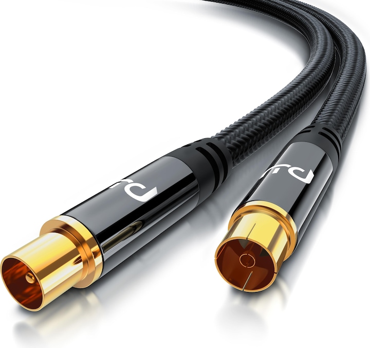 Image du produit Primewire Câble d'antenne HDTV avec braiding, Câble coaxial Premium 75 Ohm / 135 dB, Câble TV, 4K HDTV, DVB-T (135 dB, Câble d'antenne)