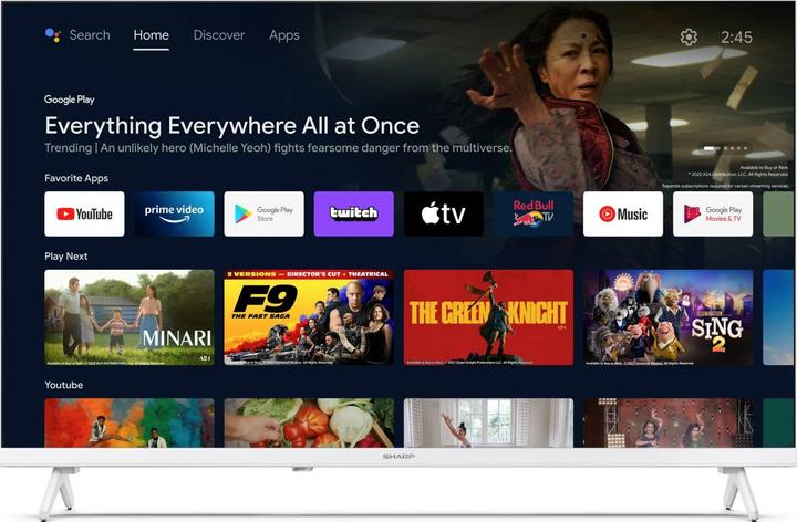 Immagine prodotto Sharp 32FH2EW Tv Led 32' Android Smart (32", LCD, WXGA, 2023)