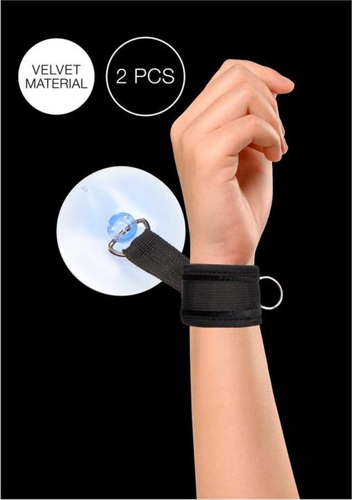 Produktbild Ouch! Velvet & Velcro Adjustable Handcuffs Suction Cup