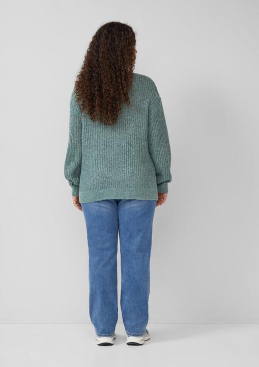 Produktbild S.Oliver Strickpullover Melierter Pullover mit überschnittener Schulter (44)