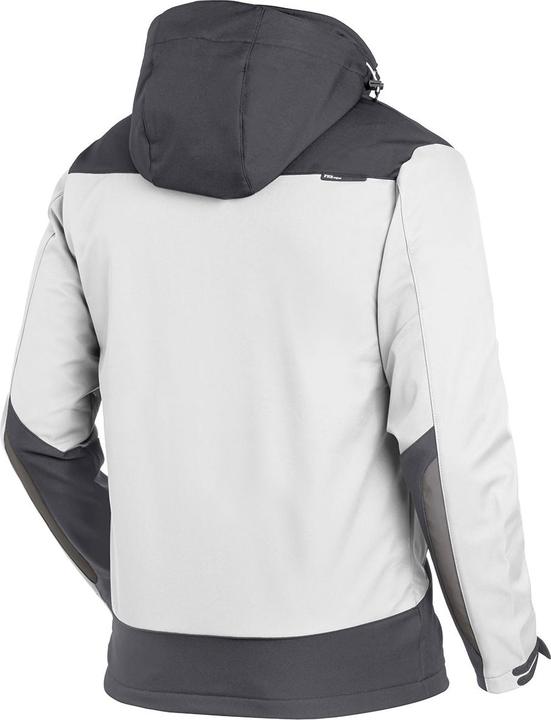 Actual product image FHB Men's softshell jacket JANNIK white, anthracite size S (S)