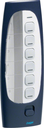 Produktbild Hager TU418 Funkfernbedienung 7 Tasten, 18 Kanäle KNX