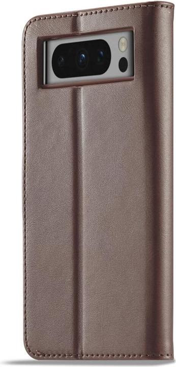 Produktbild LC.Imeeke Google Pixel 8 Pro - Leder Etui Hülle dunkelbraun (Google Pixel 8 Pro)
