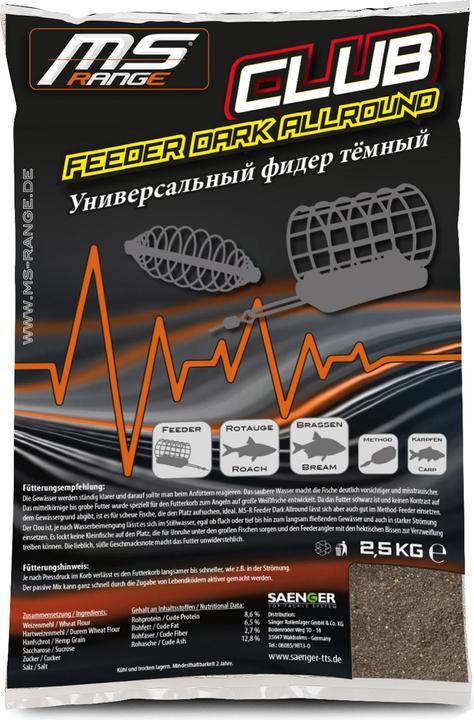 Produktbild MS Range Club Feeder Dark 2,5kg 8 Stk. (33 cm)