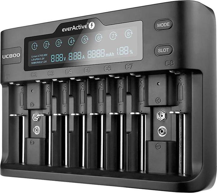 Produktbild Everactive UC800 (1 Stk., C, 9V Block, AAA, AA, Ladegerät ohne Akku)