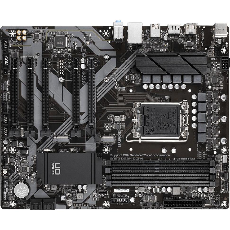 Gigabyte B760 DS3H DDR4 (LGA 1700, Intel B760 Express, ATX), Mainboard