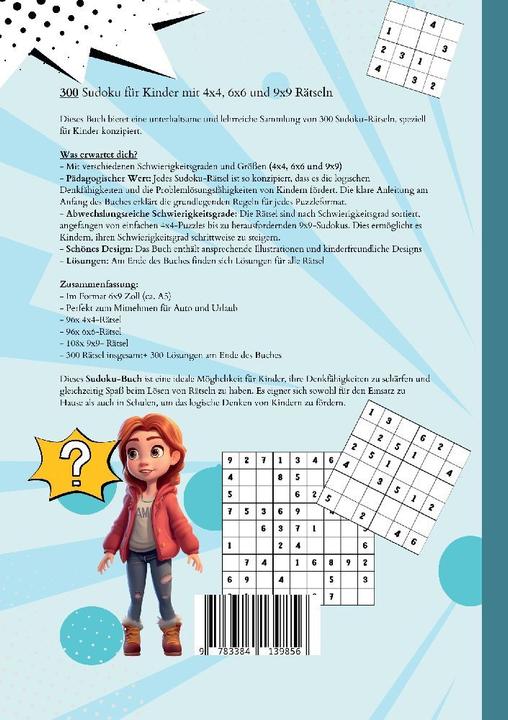 Produktbild Milles:Sudoku Kinder -300 Sudoku (Deutsch)