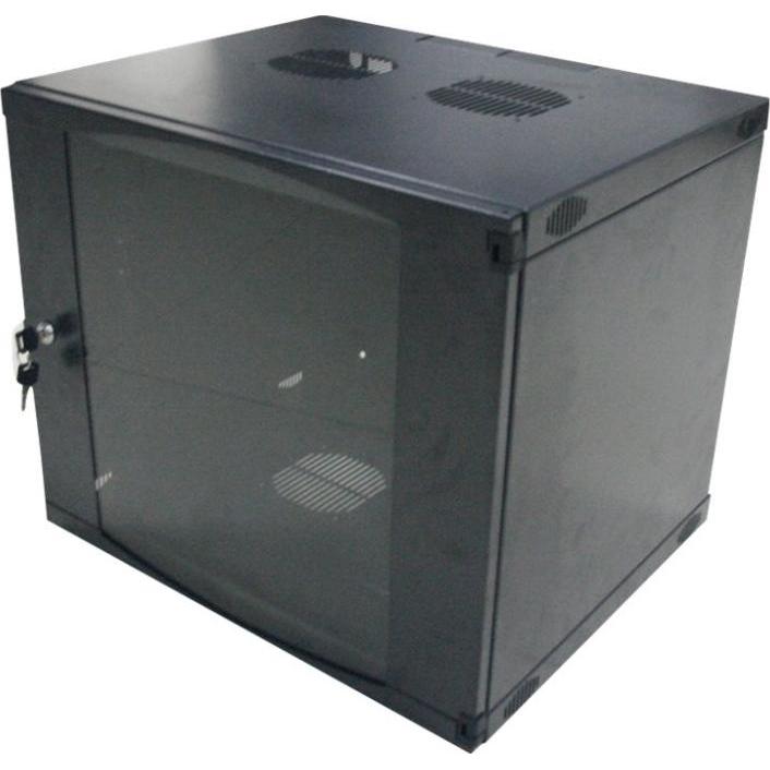 LogiLink Wandschrank (12 HE, 19 Zoll Rack), Serverschrank, Schwarz
